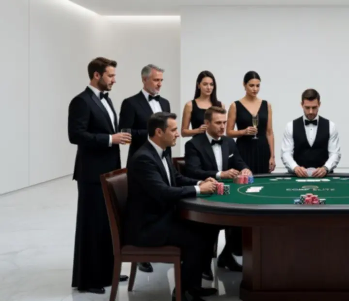 Soirée casino corporate avec collaborateurs autour des tables de jeux